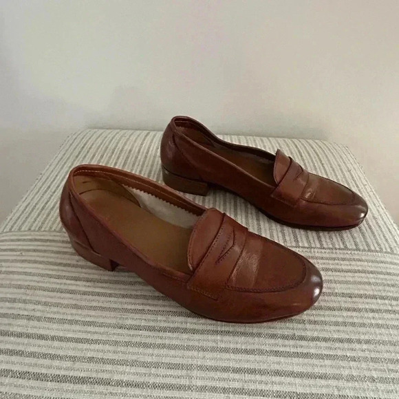 $890 LUKURE Hand crafted/painted in Italy soft Capri Kangaroo leather loafer 36 - Picture 6 of 12